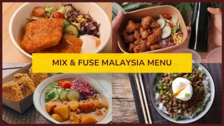 Mix Fuse Malaysia Menu Prices